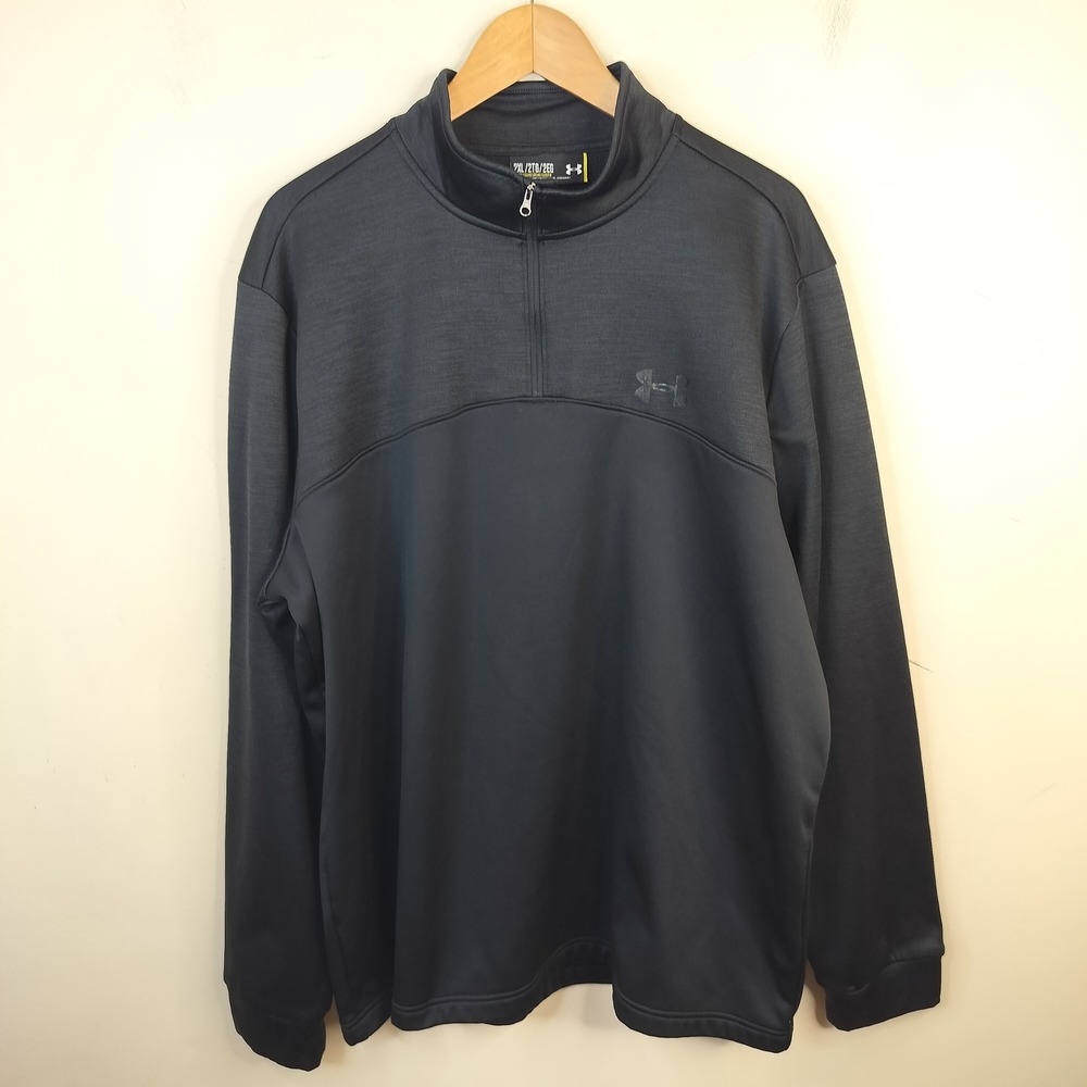 Under Armour Pullover Shirt Mens 2XL Loose Quarter Zip Athletic Active
